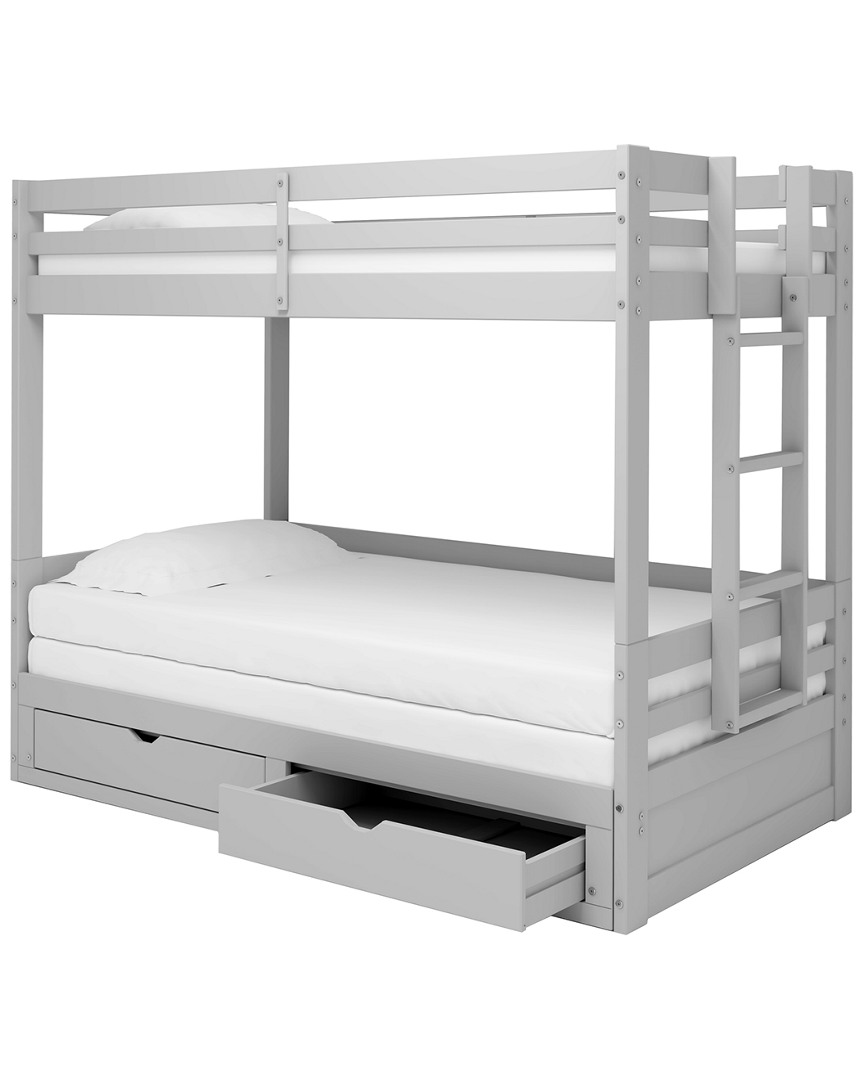 Alaterre Jasper Twin To King Extending Day Bed With Bunk Bed And Storage Drawers