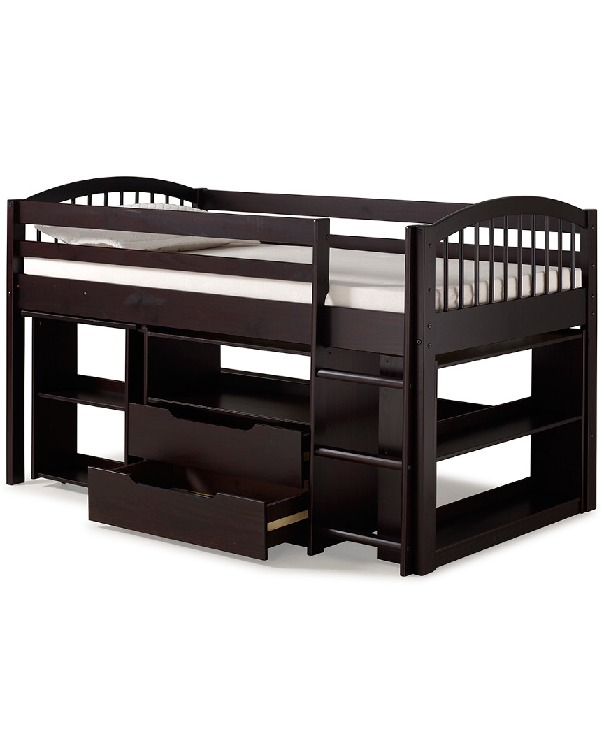Alaterre Addison Wood Junior Loft Bed With Storage Drawers