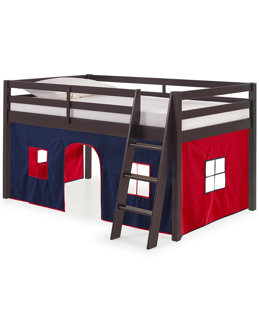 Alaterre Roxy Junior Loft - Espresso With Blue And Red Bottom Tent