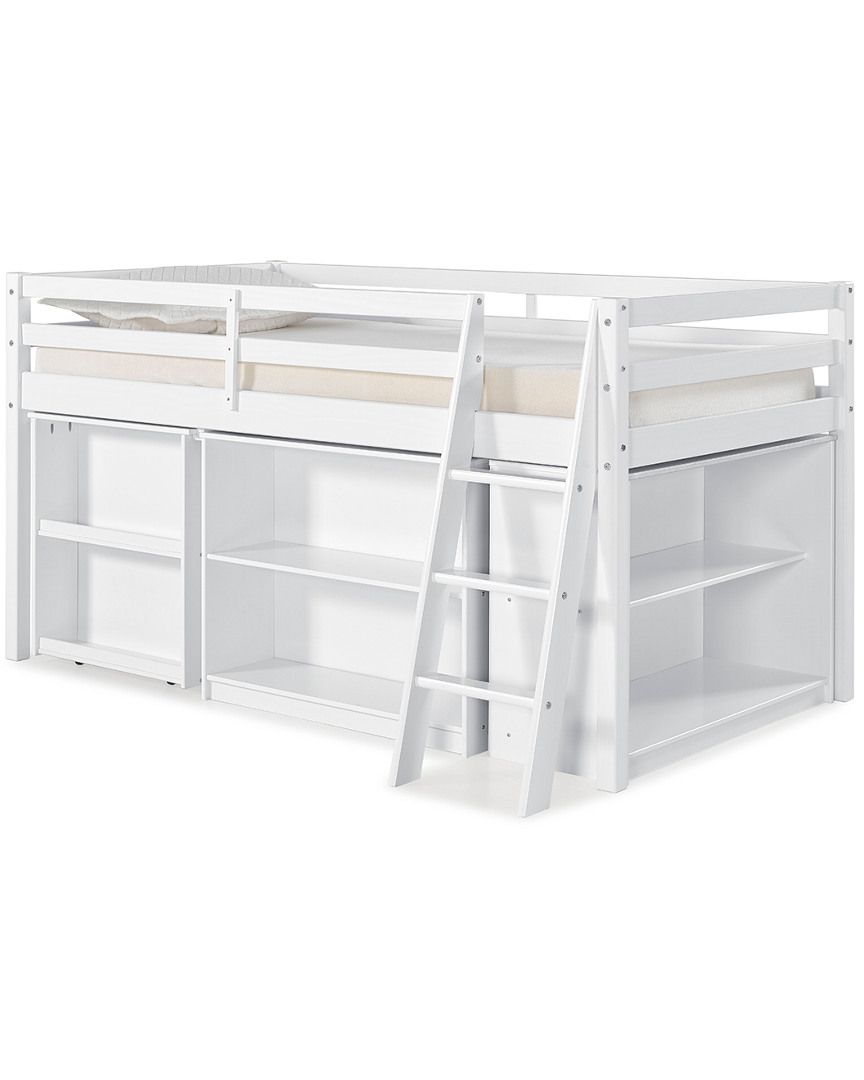 Alaterre Roxy Wood Junior Loft Bed With Pull-out Desk