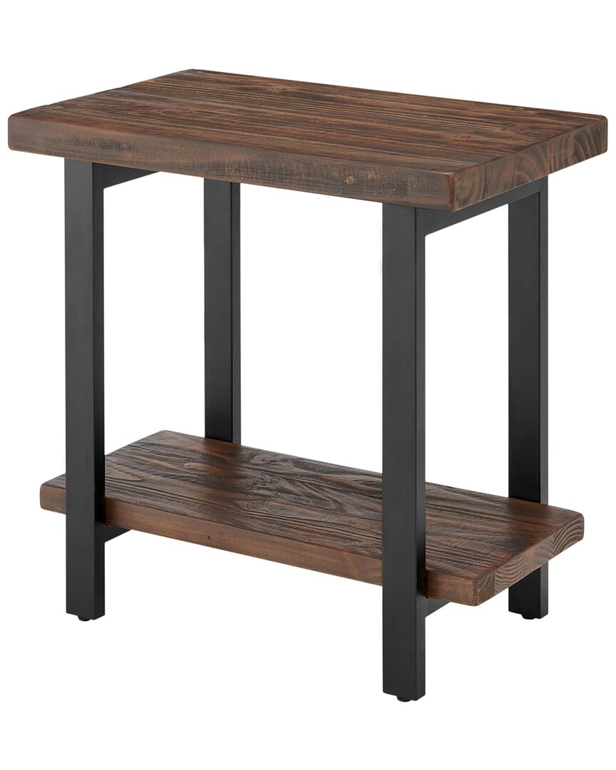 Alaterre Pomona Metal And Wood End Table