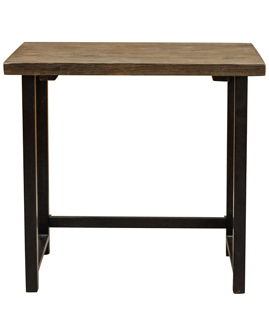 Alaterre Pomona 32inw Small Metal And Solid Wood Desk