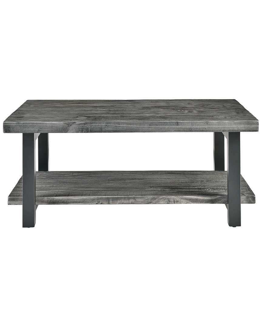 Alaterre Pomona 42in Metal And Wood Coffee Table