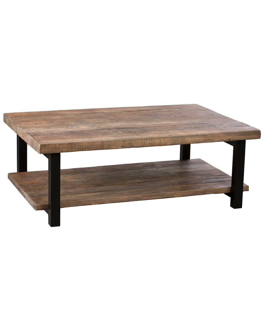 Alaterre Pomona 48in Metal And Wood Coffee Table