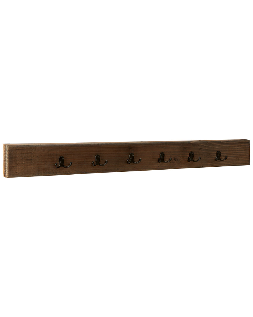 Alaterre Pomona 48in Metal And Wood Wall Coat Hook
