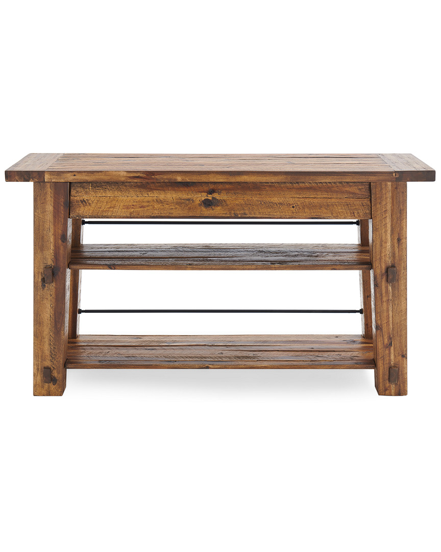 Alaterre Durango 54in Industrial Wood Console/media Table With Two Shelves
