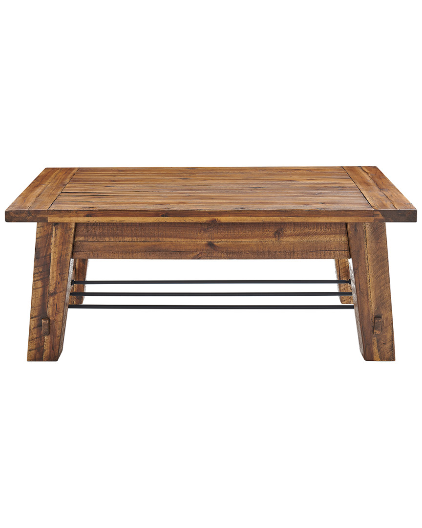Alaterre Durango 48in Industrial Wood Coffee Table