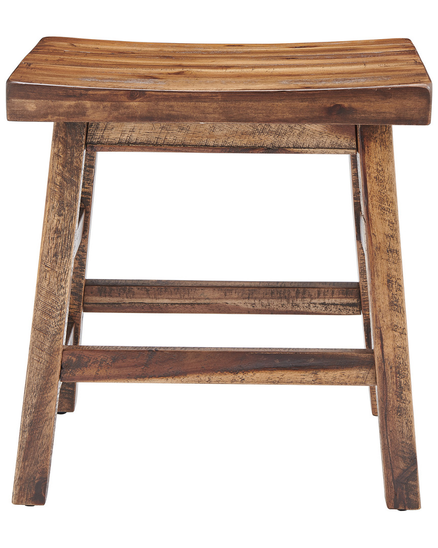 Alaterre Durango 20inh Industrial Wood Dining Stool