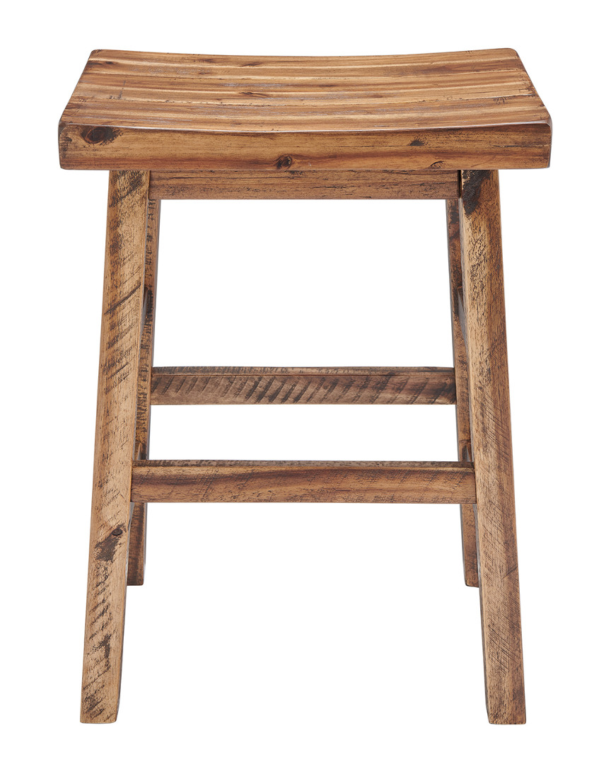 Alaterre Durango 26inh Industrial Wood Counter-height Stool