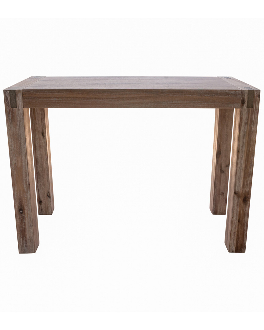 Alaterre Woodstock Acacia Wood With Metal Inset Media Console Table