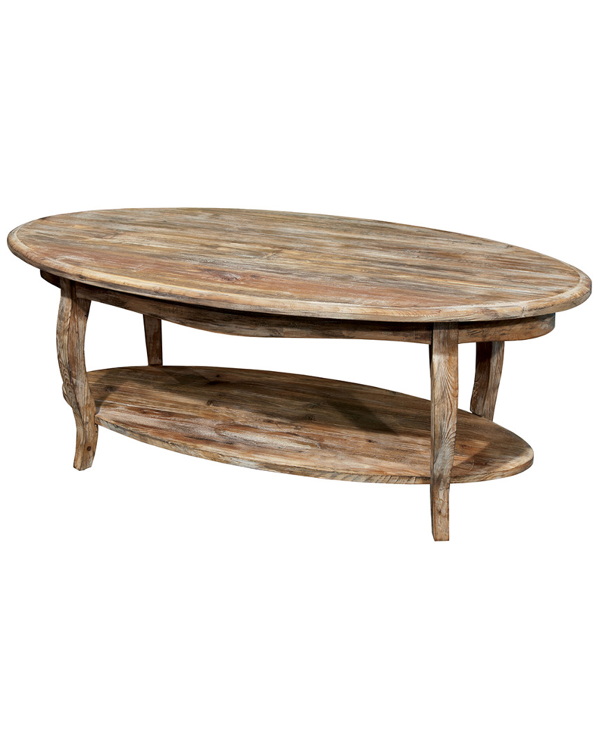 Shop Alaterre Rustic - Reclaimed Oval Coffee Table
