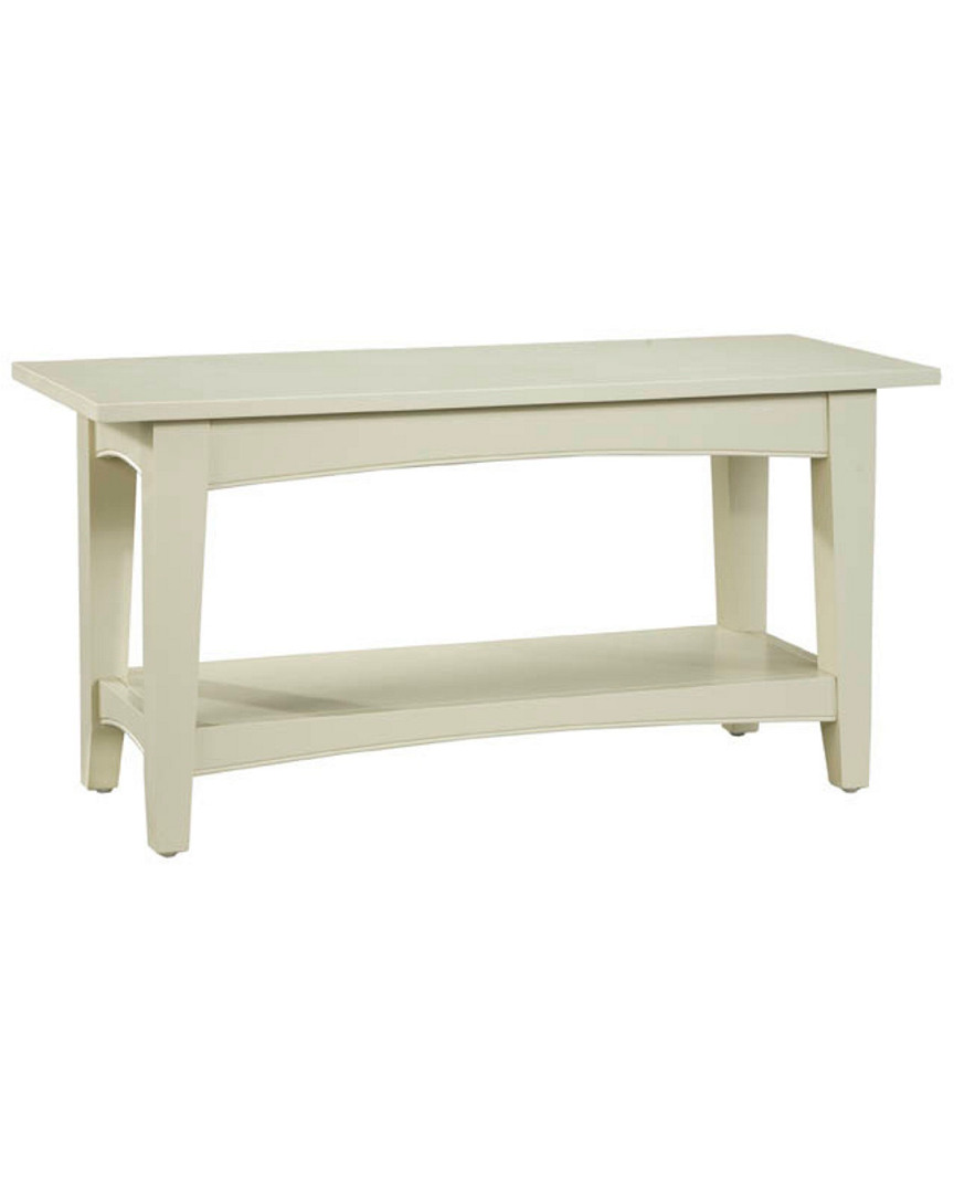 Alaterre Shaker Cottage Bench With Shelf