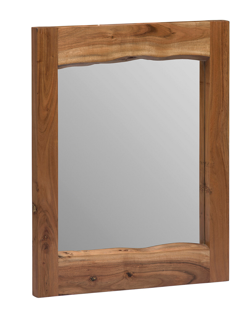 Alaterre Alpine Natural Live Edge Wood 24in Mirror