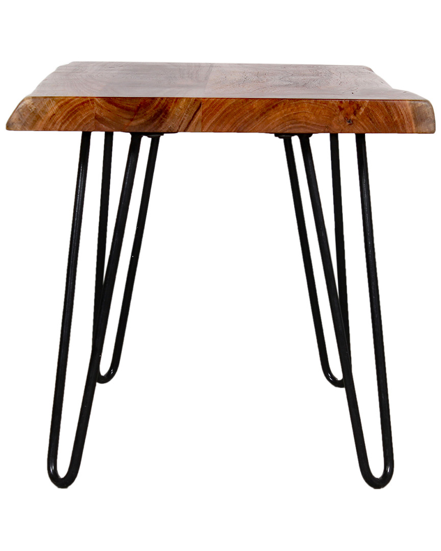 Alaterre Hairpin Natural Live Edge End Table