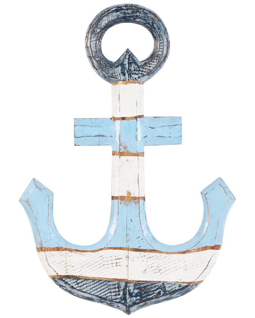 Peyton Lane Nautical Wood Wall Decor In Blue