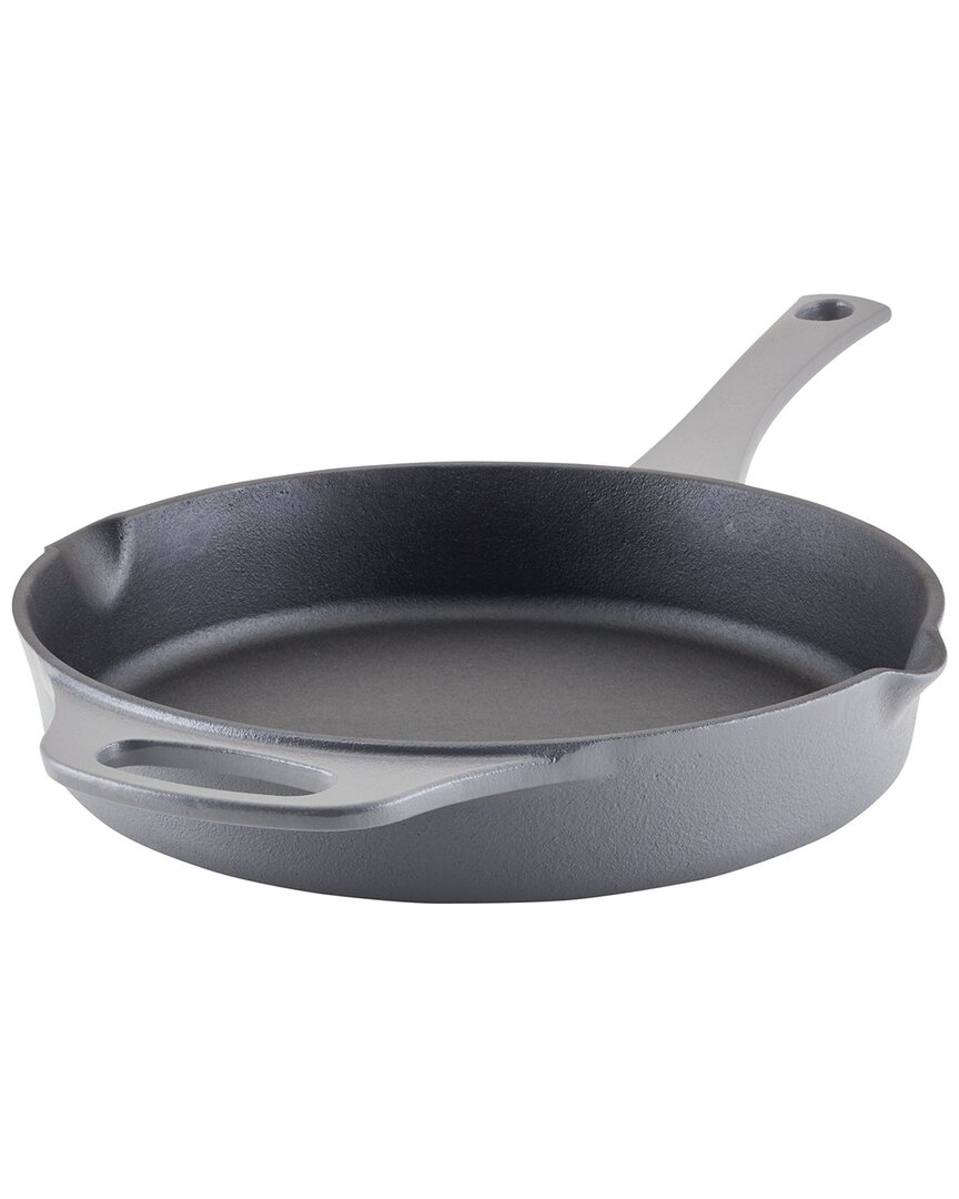 Rachael Ray Nitro Cast Iron 10" Skillet In Grey