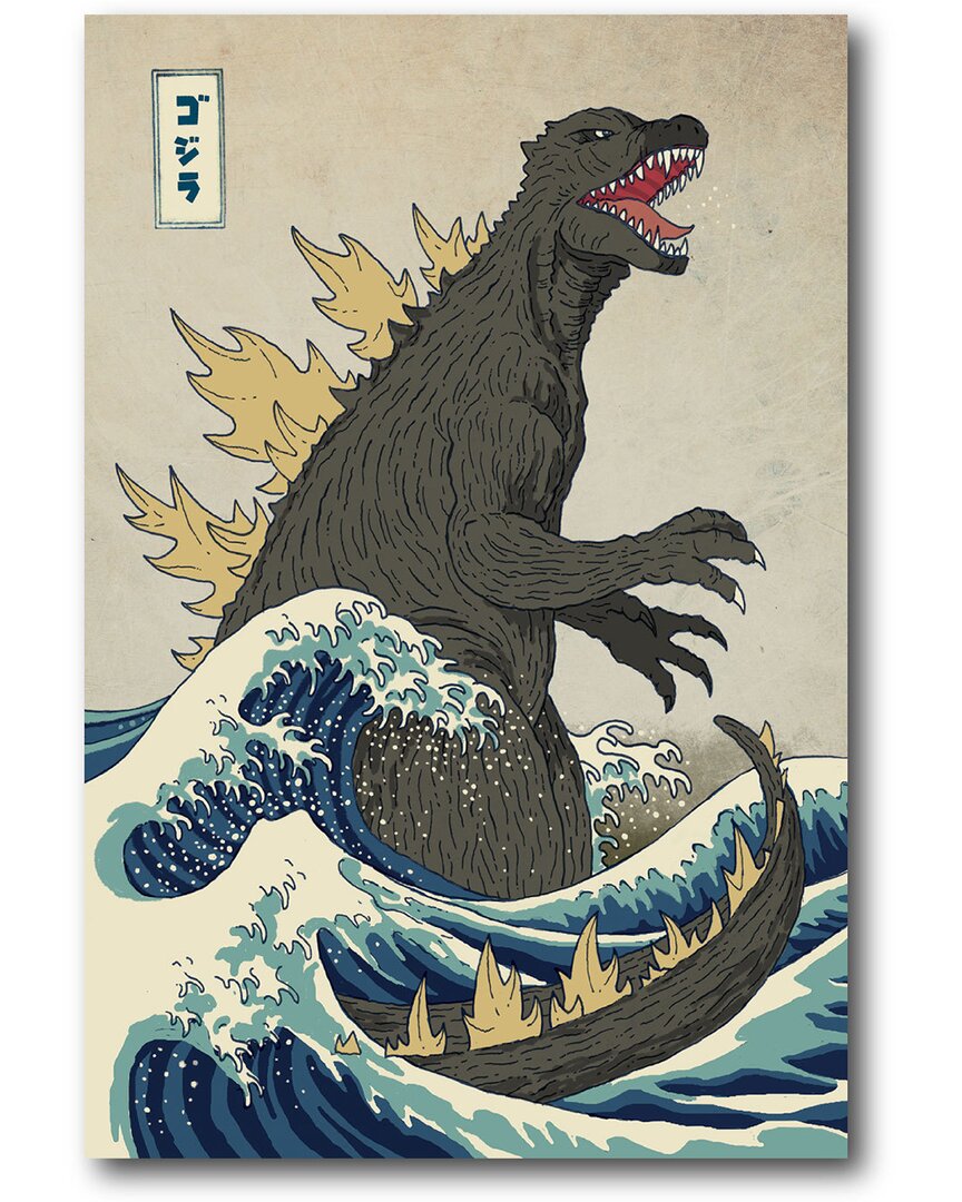 Courtside Market Wall Decor Courtside Market The Great Monster Of Kanagawa Canvas Wall Art