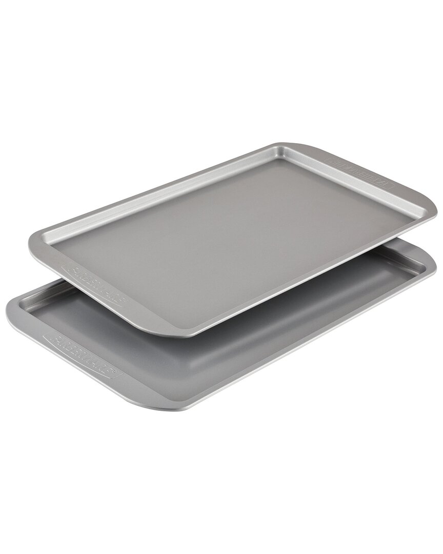 Farberware 2pc Nonstick Bakeware Cookie Pan Set In Grey