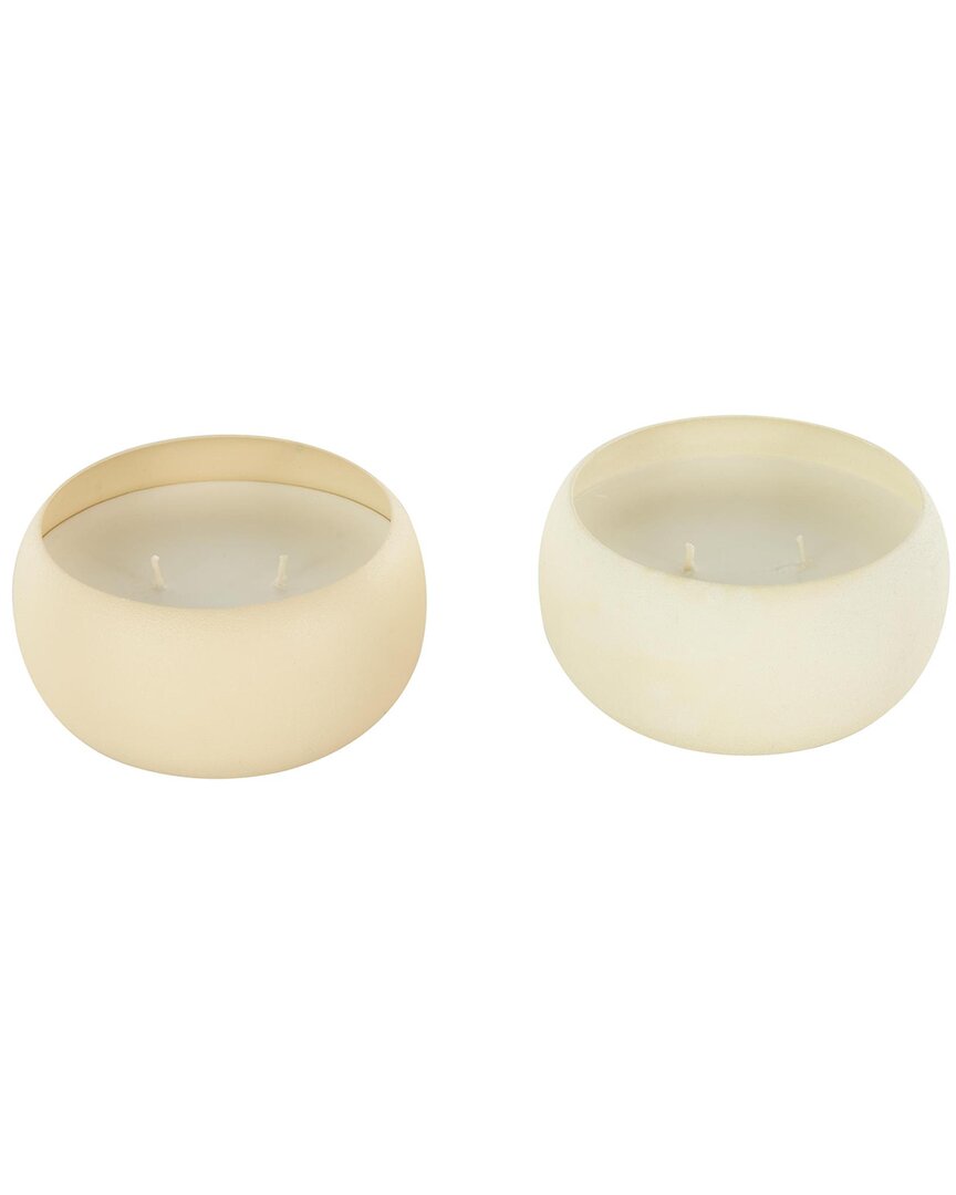 Peyton Lane Set Of 2 Wax Aromatherapy Candles In Neutral