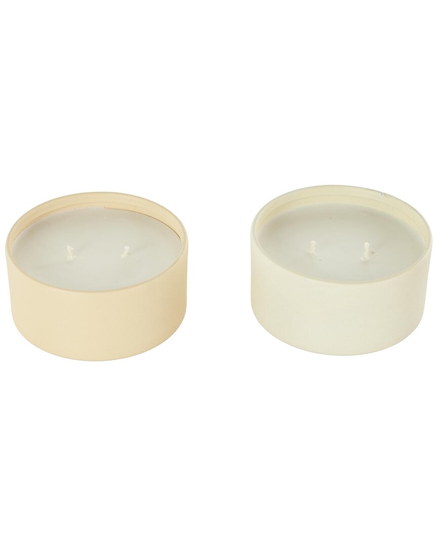 Peyton Lane Set Of 2 Wax Aromatherapy Candles In Neutral