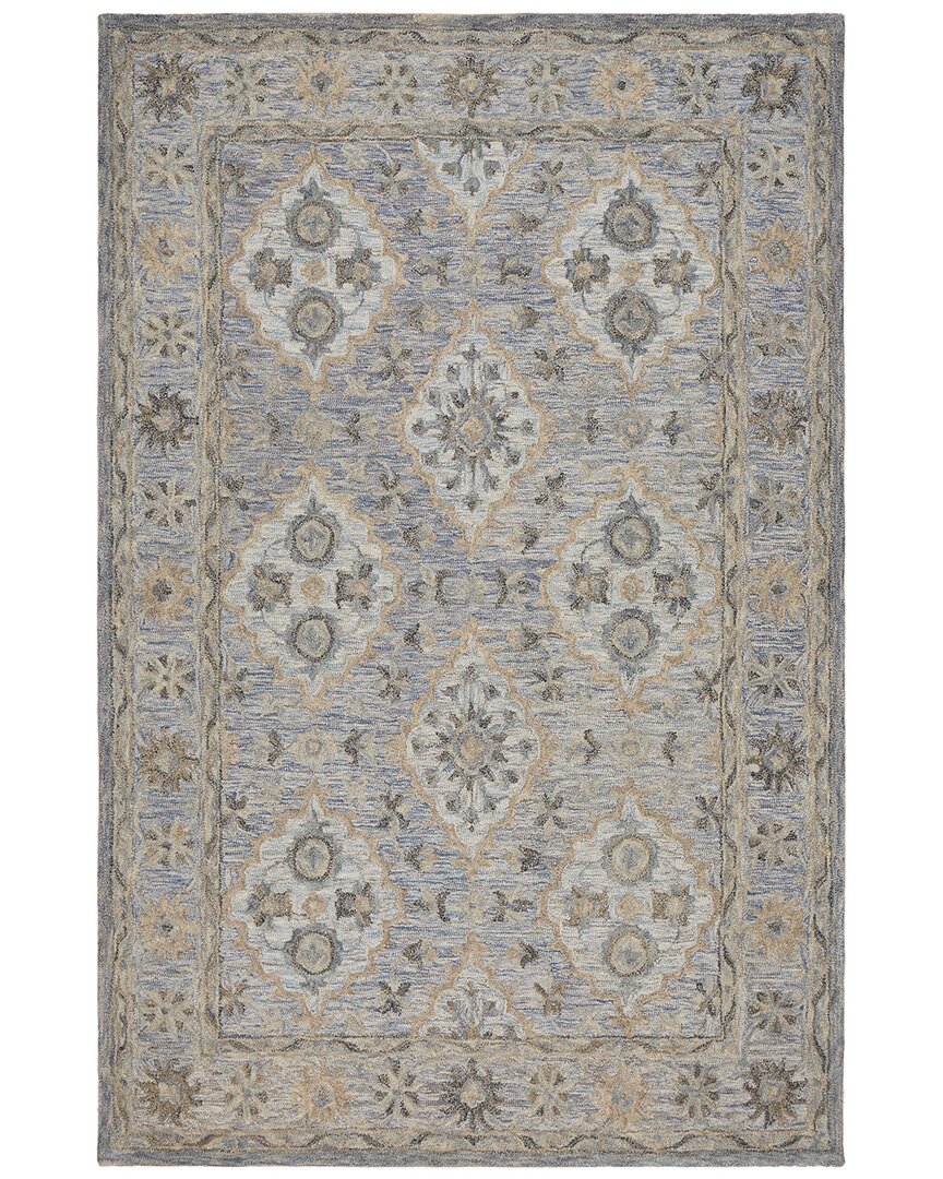 Lr Home Modern Traditions Contemporary Wool-blend Rug In Blue
