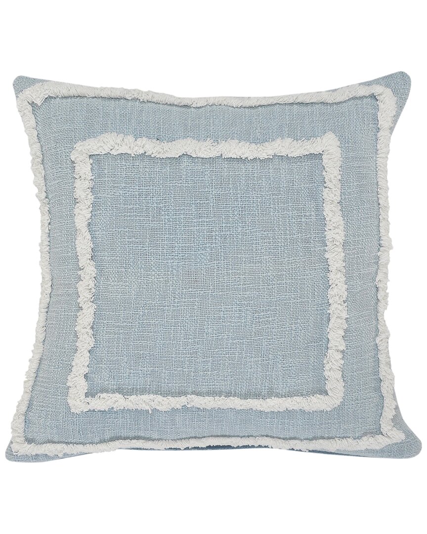 Lr Home Reena Modern Tufted Sky Blue Throw Pillow In Blue
