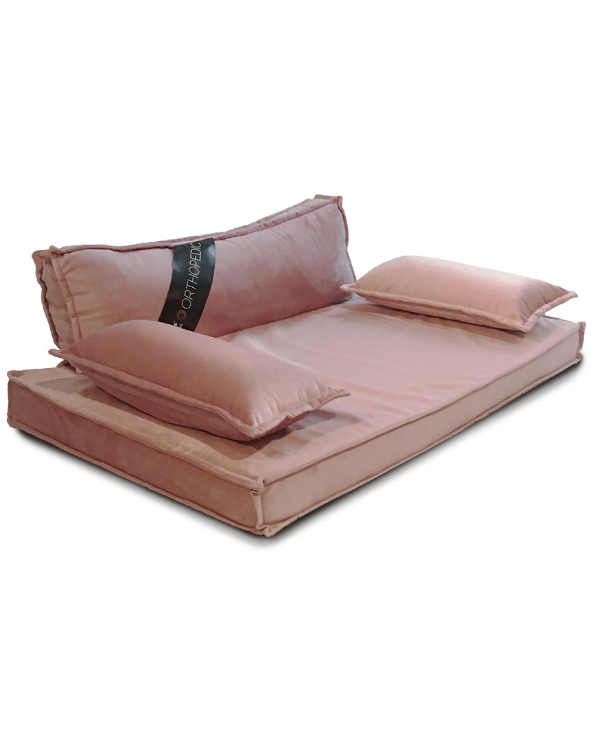 Precious Tails Medium Modern Sofa Pet Bed In Pink