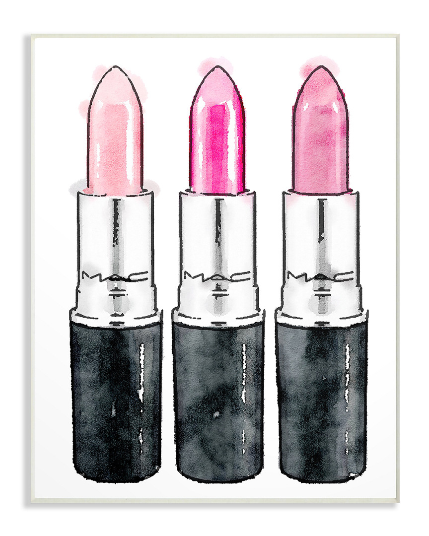 Stupell Three Pink Lipsticks Wall Art