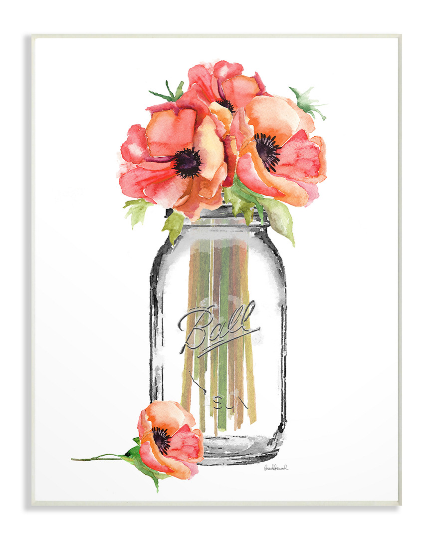 Stupell Mason Jar Poppys