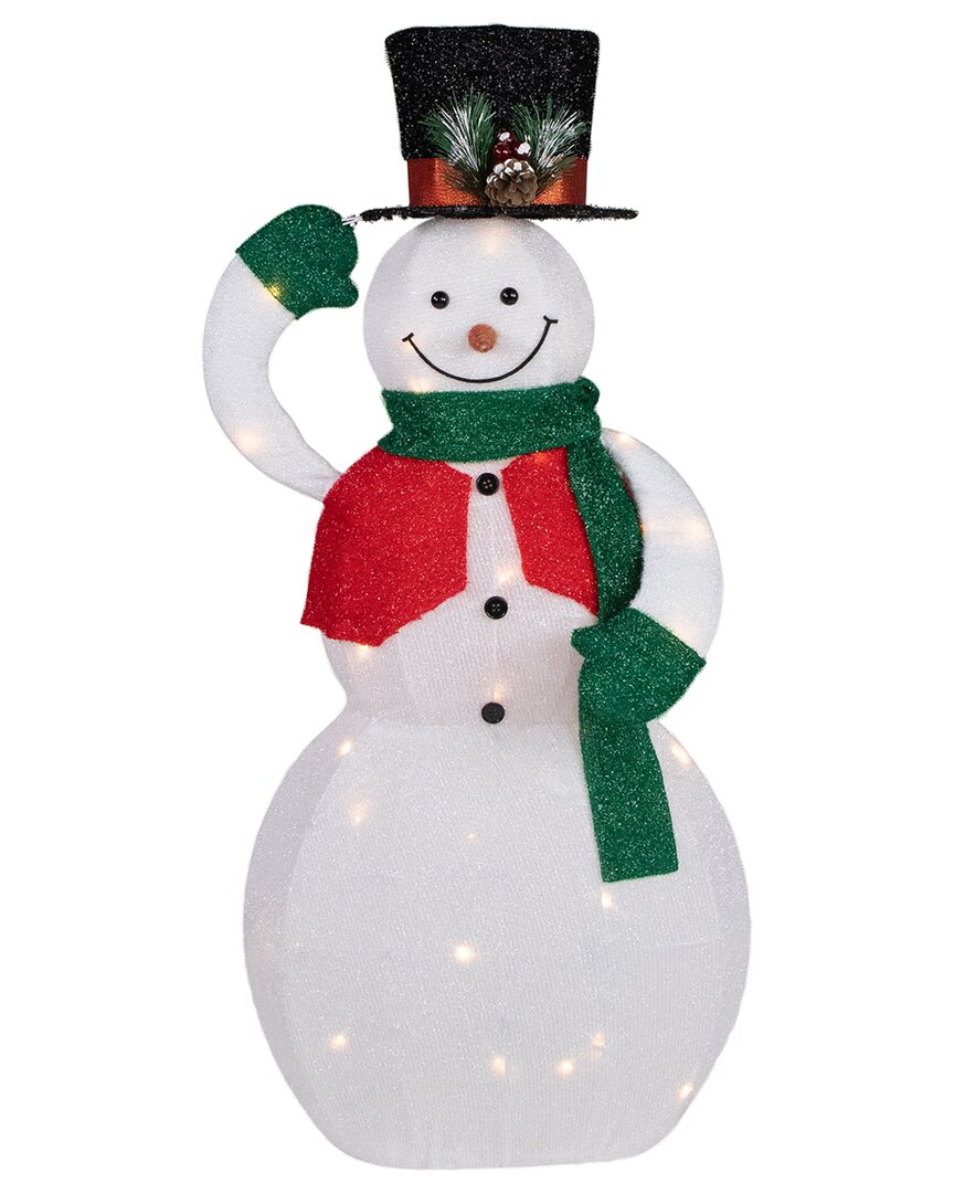Northlight 36in Led Lighted Animated Hat Tipping Snowman Christmas Figure