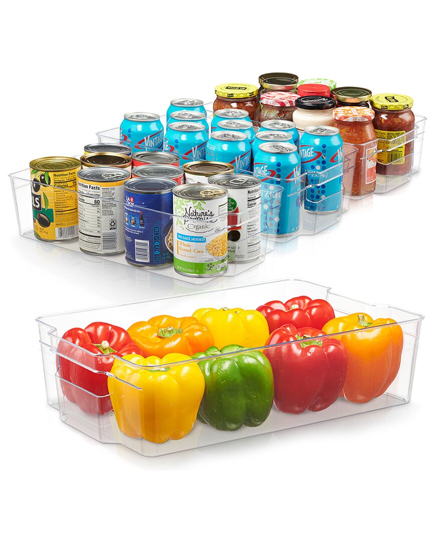 Cheer Collection 14in Space-saving Fridge & Pantry Organizer