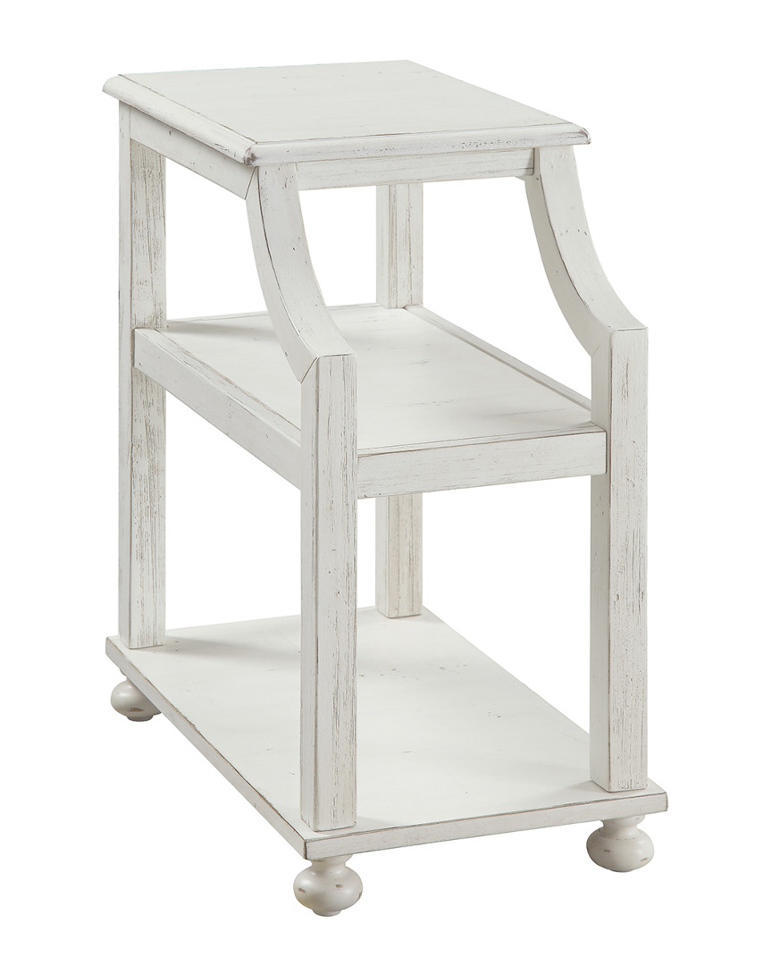 Coast To Coast Lilith White Chairside Accent Table