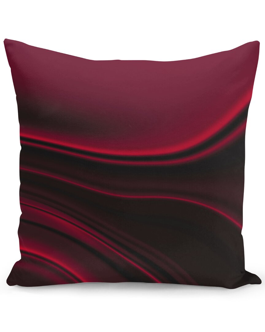 Curioos Red Liquid Pillow In Black