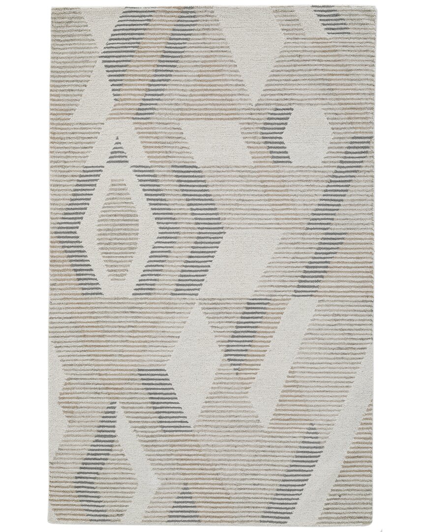 Obeetee Hand Tufted Lyon Wool Rug In Brown
