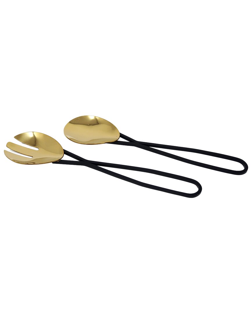 Vivience Set Of 2 Salad Servers With Loop Handles