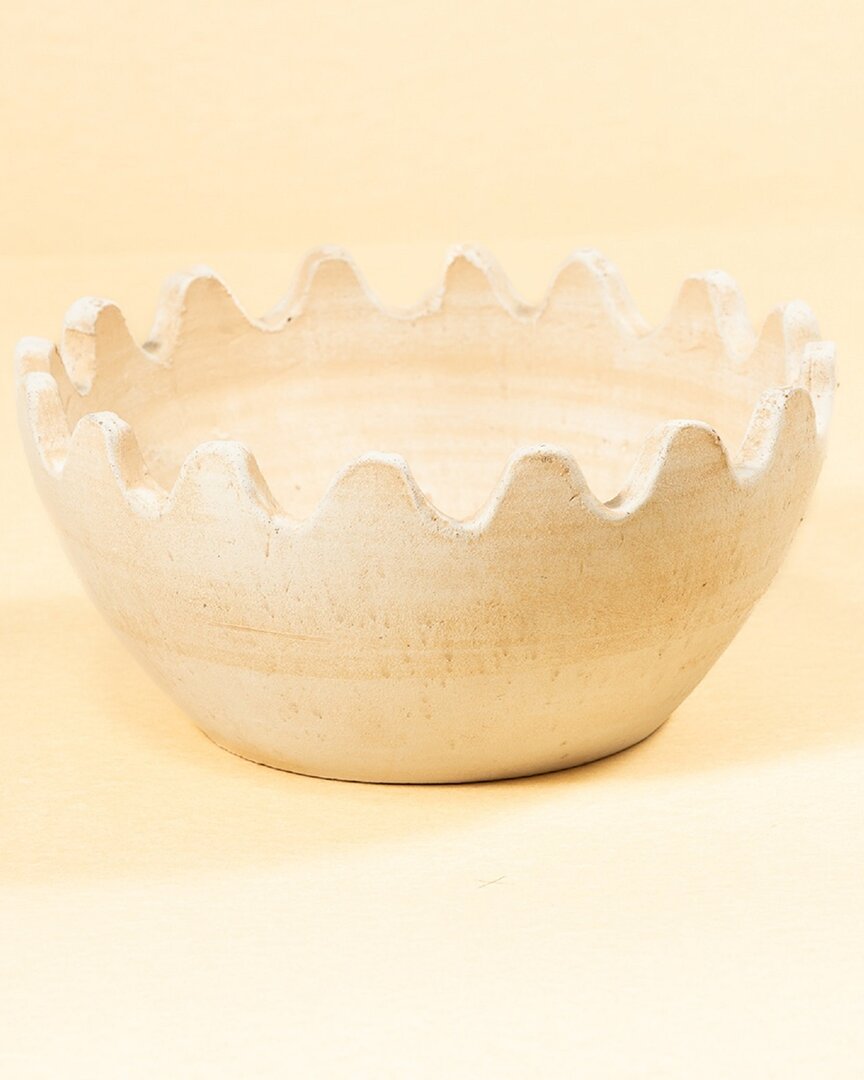 Bidkhome Small Wave Bowl In White