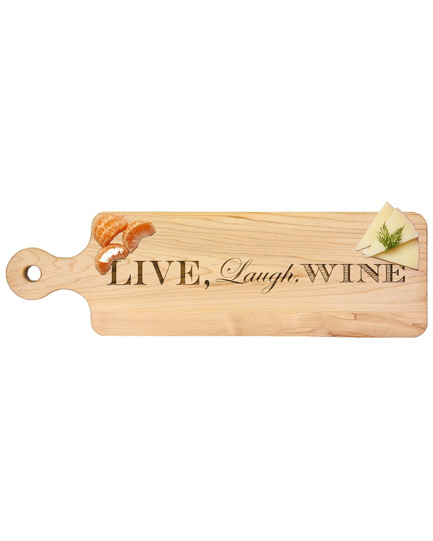Shop Maple Leaf At Home Live, Laugh, Wine Handled Maple Bread Board