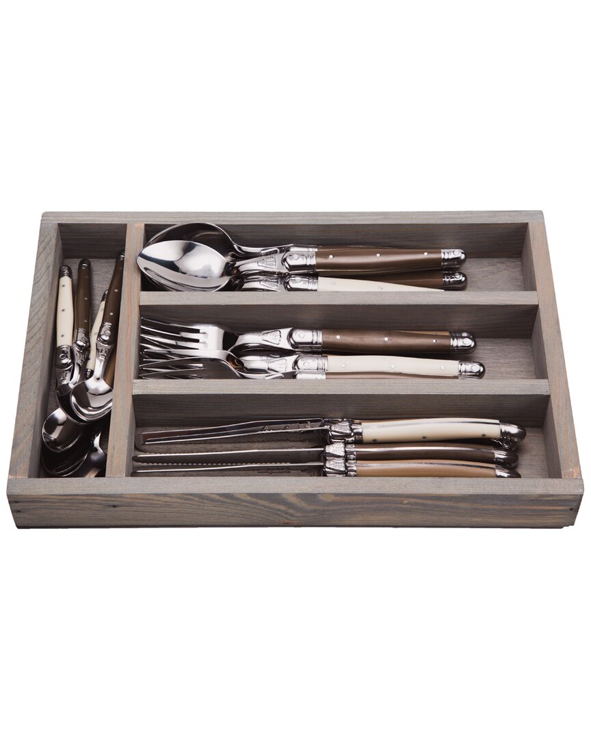 Jean Dubost Laguiole 24pc Flatware Set ModeSens