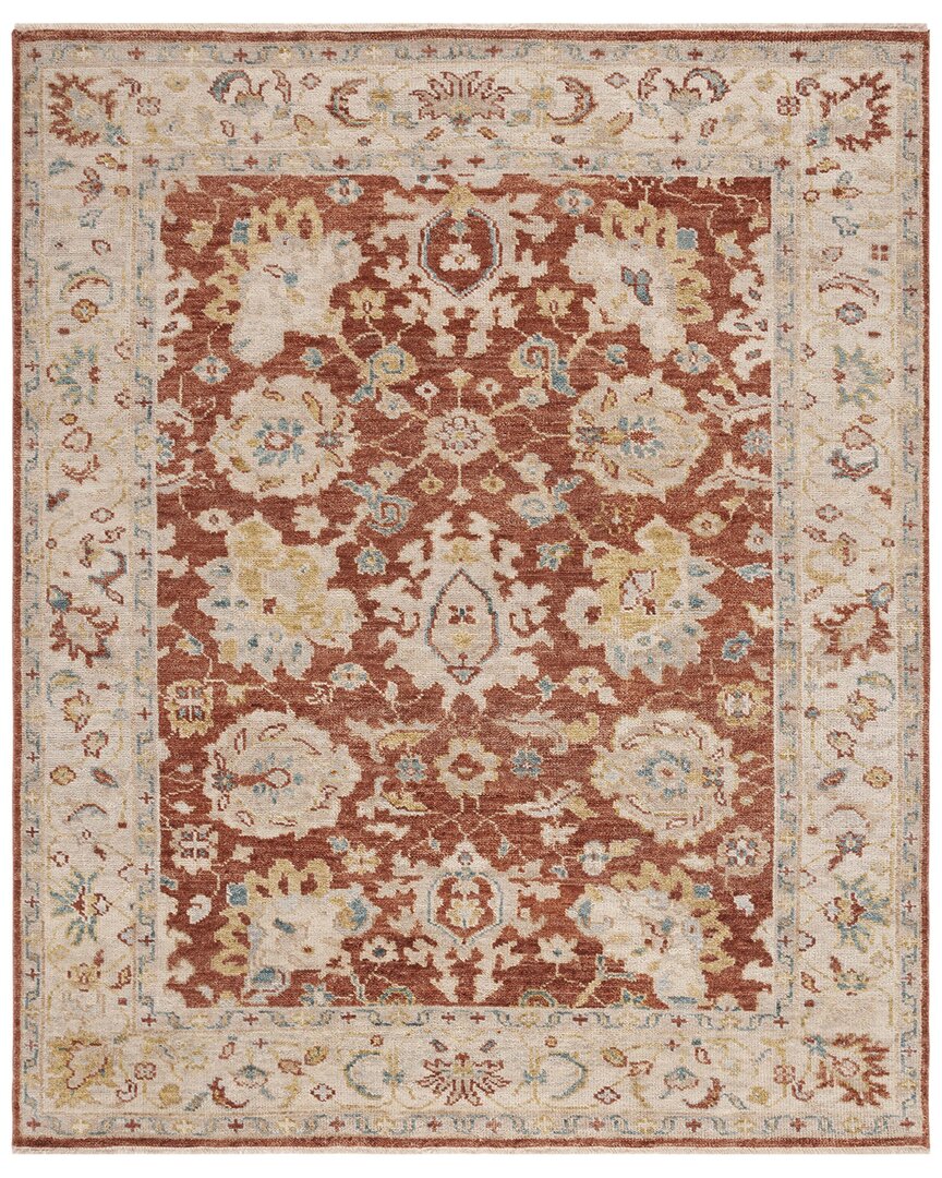 Safavieh Samarkand Hand Knotted Wool-blend Rug In Rust