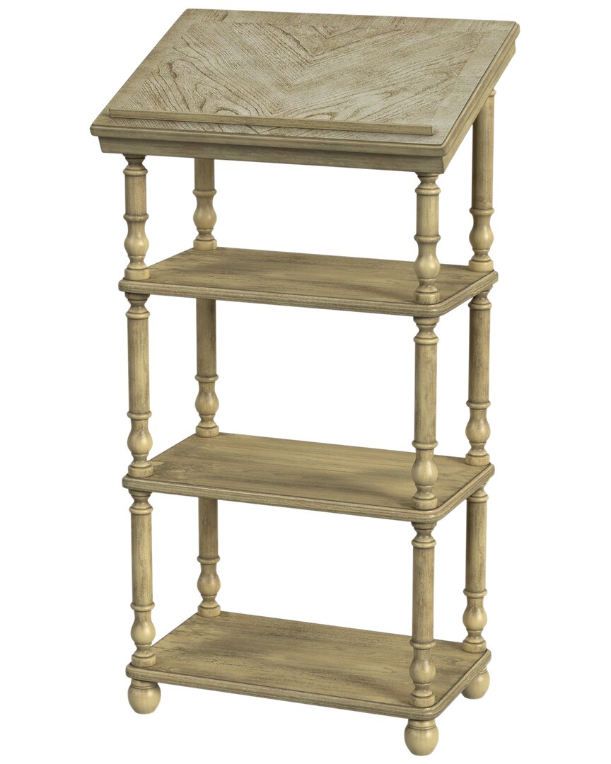Butler Specialty Company Alden 4- Tier Library Stand In Beige