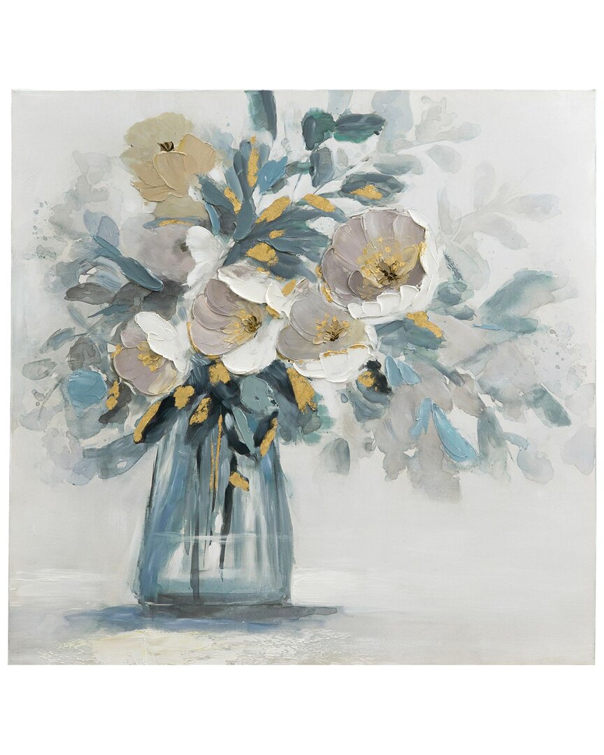 Bassett Mirror Chloe Canvas Art In Blue