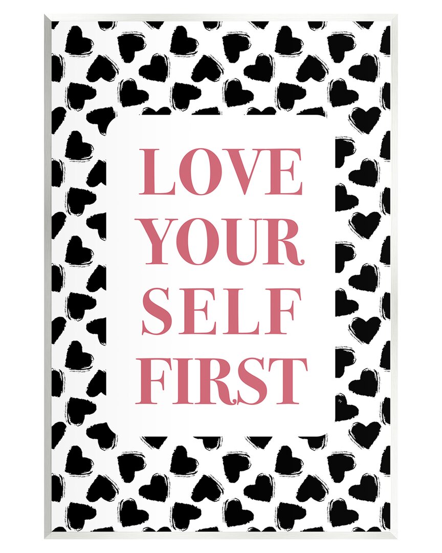 Stupell Love Yourself First Phrase Wall Plaque Wall Art By Martina Pavlova