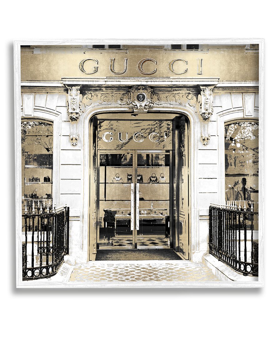 Stupell City Fashion Brand Shop Architecture Framed Giclee Wall Art By Madeline Blake