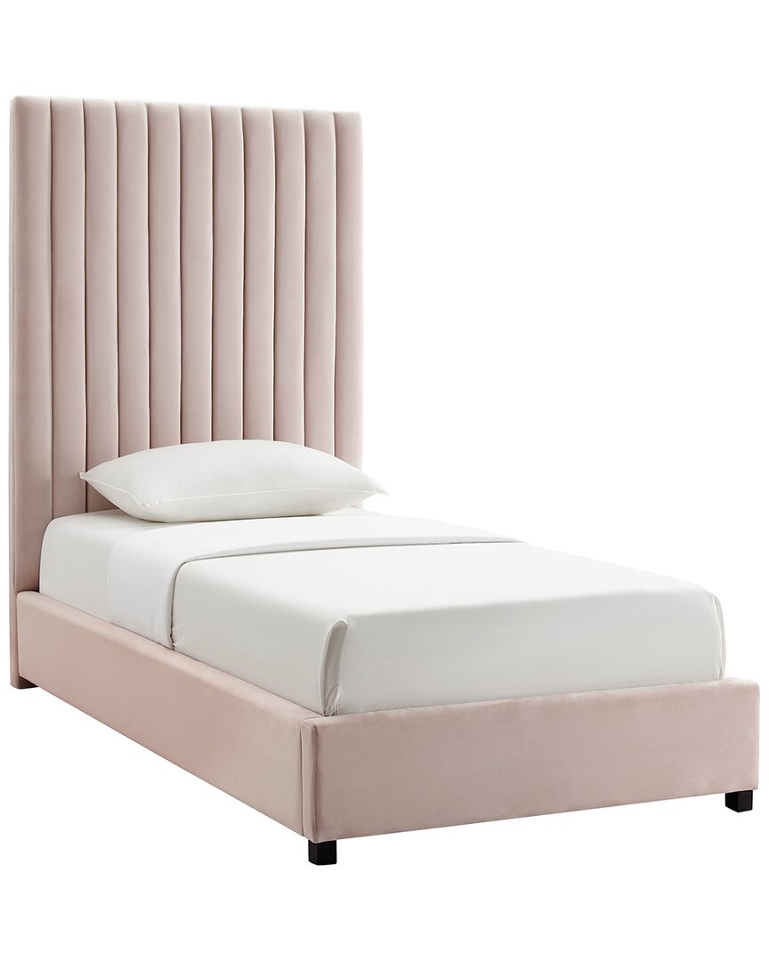 Tov Furniture Arabelle Blush Velvet Bed