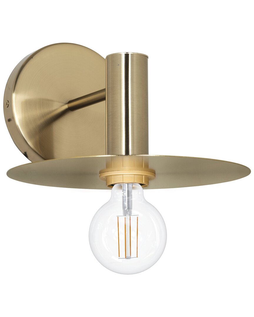Eglo Escandell 1 Light Open Bulb Wall Light With Brushed Gold Finish