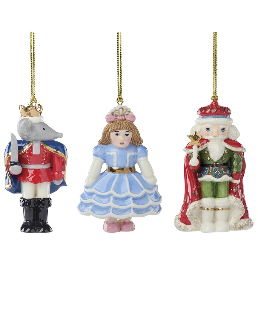 Lenox Nutcracker Ballet 3pc Ornament Set In Multi