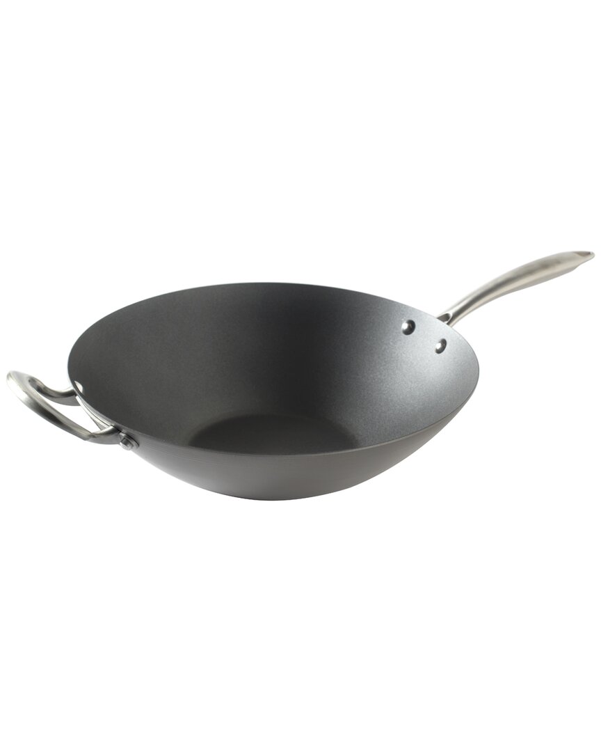 Nordic Ware 14in Asian Spun Wok In Gray