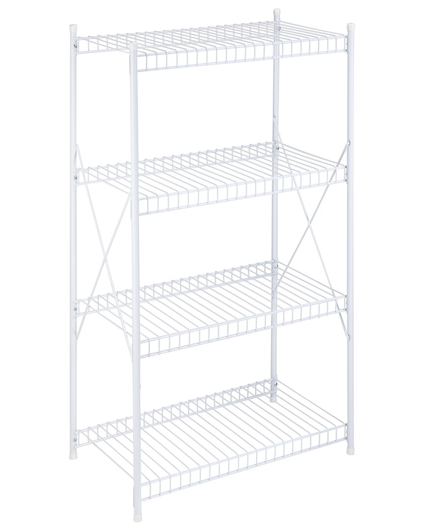 Honey-can-do 4-tier Storage Shelf In White