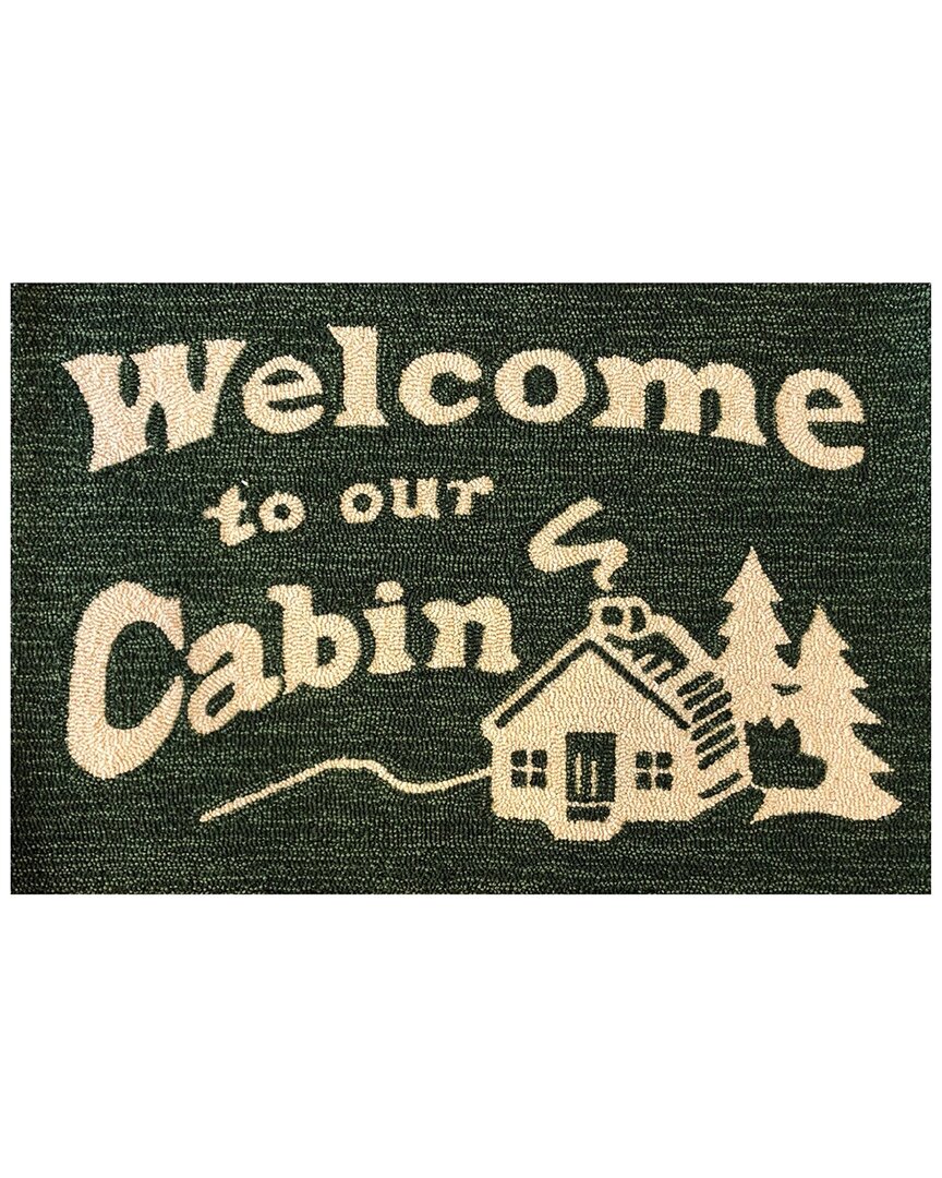 The Rug Market Welcome Cabin Rug In Green