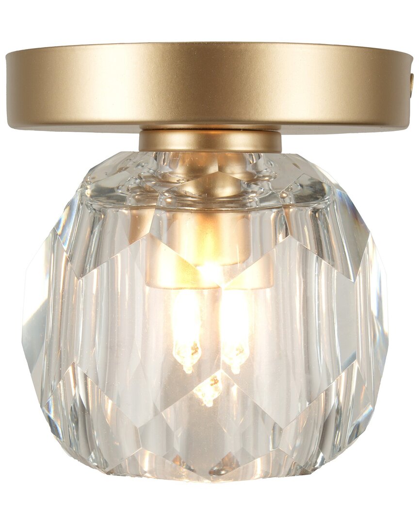Kenroy Home Chateau 1-light Flush Mount In Gold